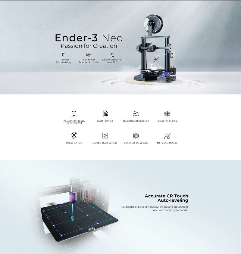 Creality Ender-3 Neo - 220*220*250 mm - 3D-skrivare