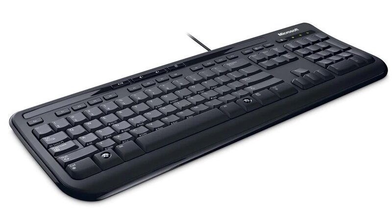 Microsoft Wired Keyboard 600 (USB) – Svart