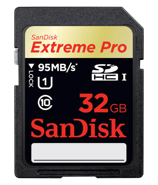 Product Image for SanDisk Secure Digital Extreme Pro 32GB (SDHC) (Class 10) (95MB/S)