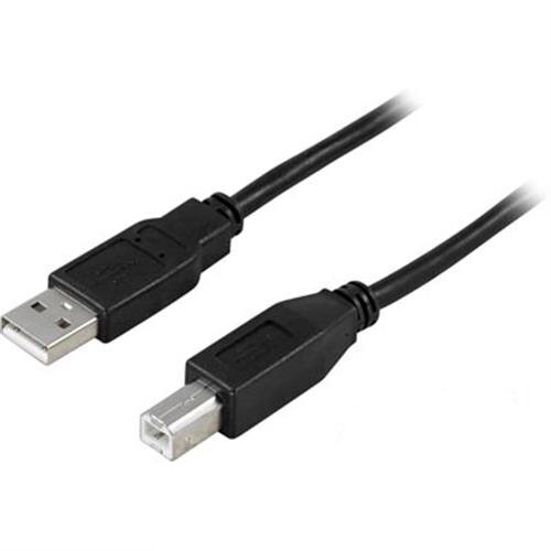 Deltaco USB 2.0 kabel Typ A – Typ B ha 3m – Svart