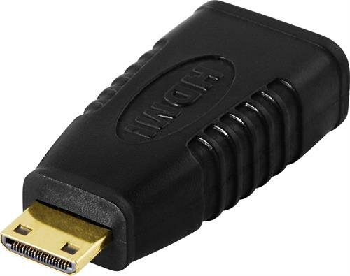 Deltaco HDMI-adapter Mini HDMI hane – HDMI hona