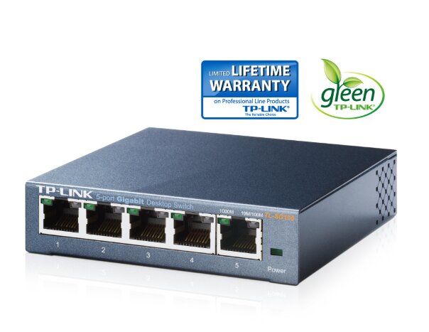 TP-Link TL-SG105 – 5-Port / Gigabit Switch / Unmanaged