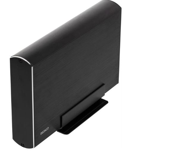 Product Image for Deltaco MAP-GD34U3 kabinett 3,5" SATA - USB3.1 Aluminium Svart