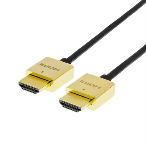 Deltaco Prime High-Speed HDMI-kabel Tunn Redmere-chip / 5m – Svart