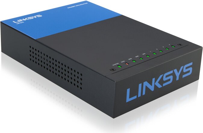 5 Ports Desktop Linksys Gigabit Vpn Router lrt214 