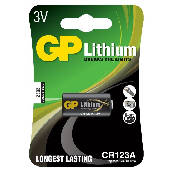 GP Batteries GP Lithium CR 123A 3V