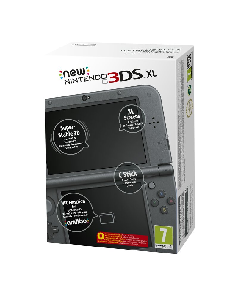 New Nintendo 3ds Xl Black Retro Webhallen Com