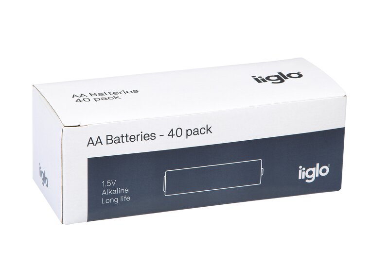 iiglo Batteri LR6-4S Alkaline 40-Pack (AA)
