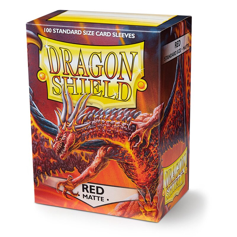 Dragon Shield Matte Sleeves Red 63×88 mm (100 in box)