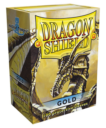 Product Image for Dragon Shield Standard Sleeves Gold 63x88 (100 in box)