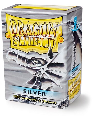 Dragon Shield Standard Sleeves Silver 63×88 (100 in box)