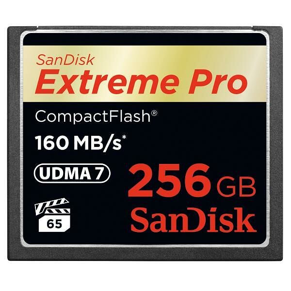 SanDisk Extreme Pro CF - 256GB / 160MB/s