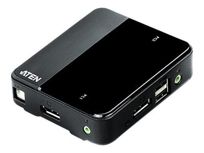 ATEN 2-portar KVM-switch DP/USB/3,5mm