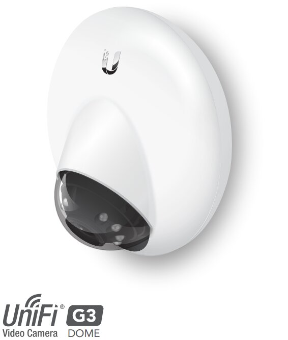 Ubiquiti UniFi G3 Dome – Wide-Angle 1080p Dome IP Camera with Infrared / 30 FPS / Microphone