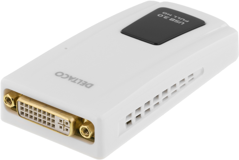 Product Image for DELTACO PRIME USB 3.0 till DVI/HDMI/VGA-adapter,  2048x1152, vit