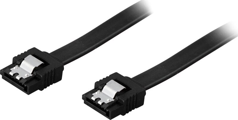 Deltaco Serial ATA-600 (SATA 6g) Kabel 0.7m (Raka kontaker)