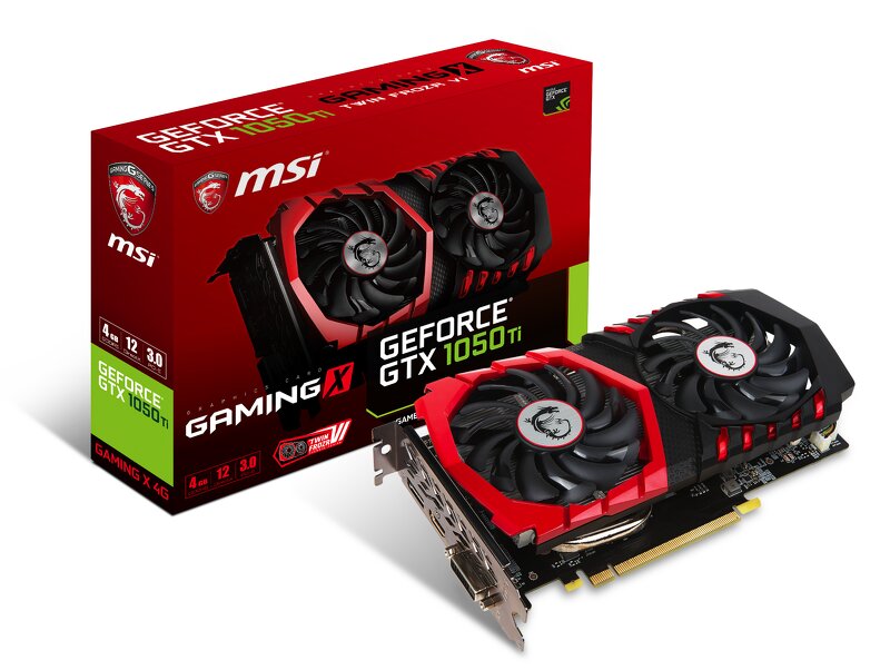 Msi Geforce Gtx 1050 Ti 4gb Gaming X Grafikkort Gpu