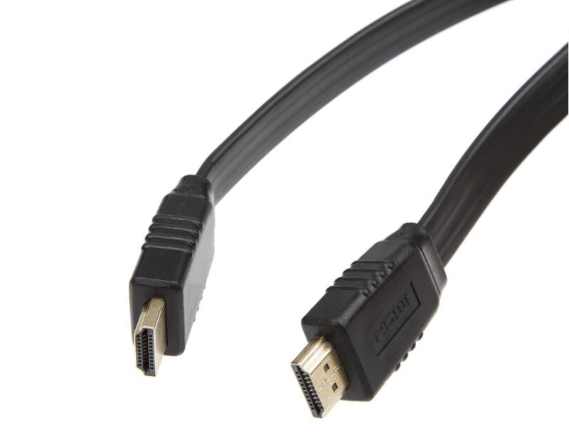 iiglo HDMI-kabel Flat / 3m – Svart