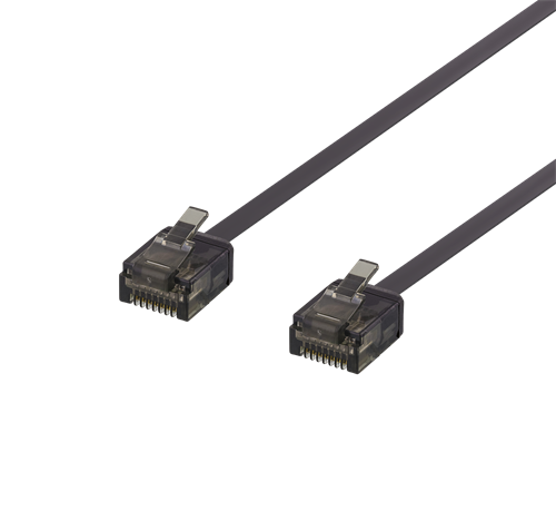 Product Image for Deltaco UTP Cat6a Nätverkskabel Flat / 2m - Svart