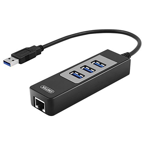 Deltaco Unitek 3 Port USB 3.0 Hubb med RJ45