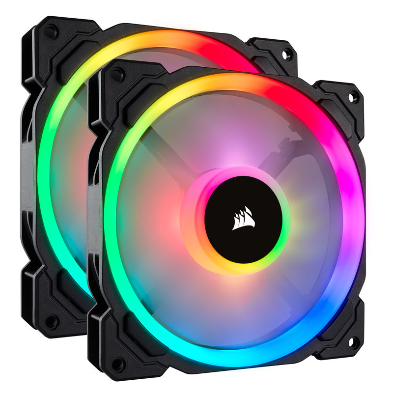 Product Image for Corsair LL140 / iCUE-RGB / PWM / 140mm / 2-pack - Svart