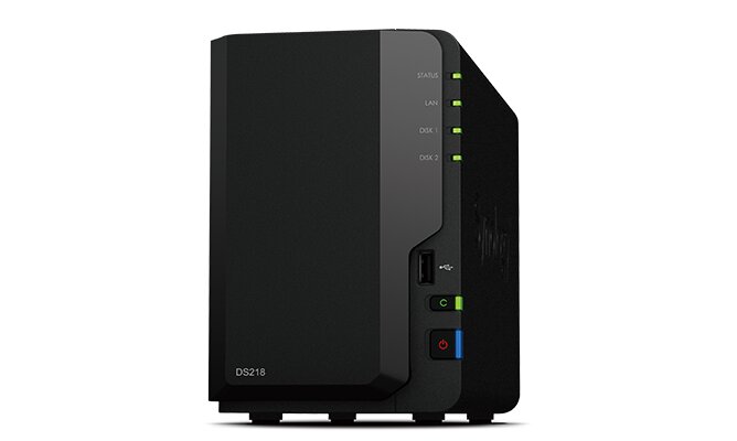 Synology DiskStation DS218 – 2-fack / 1,4Ghz Quad-core / 2GB RAM