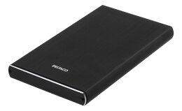 Deltaco kabinett 2,5″ SATA – USB3.1 USB-C Svart
