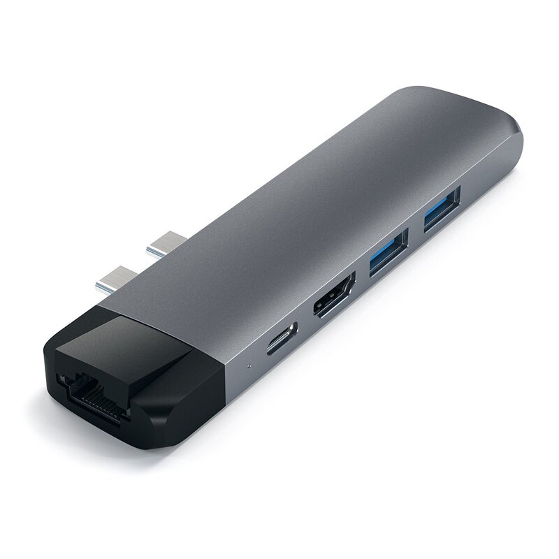 Satechi New USB-C PRO Hub / 4K HDMI / GbE / 87W – Space Grey