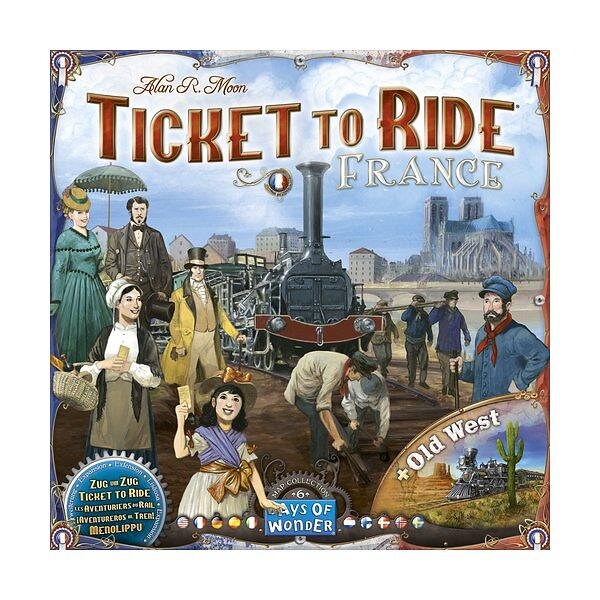 Ticket To Ride Map Collection No 6 – France & Old West Expansion (Nordic+Eng)