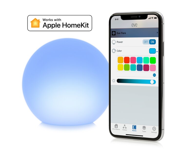 Eve Flare Smart LED lampa fungerar med Apple HomeKit