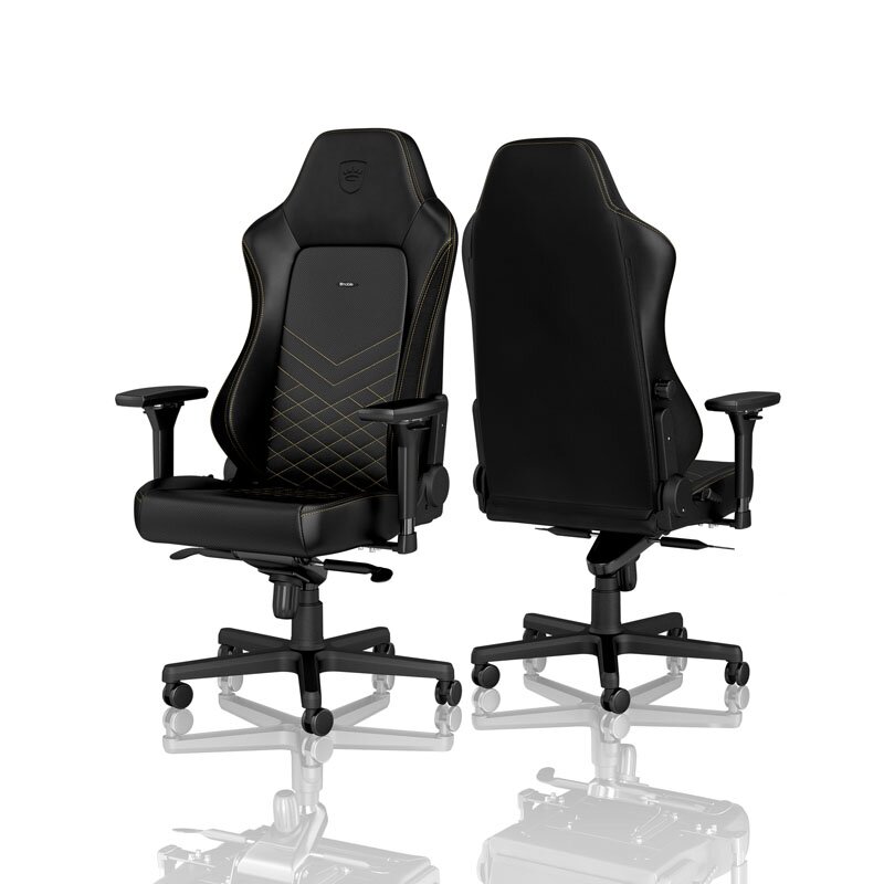 noblechairs HERO Gaming Chair – Black/Gold