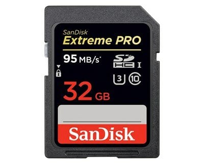 SanDisk Extreme Pro SDHC – 32GB / UHS-I / U3 / 95MB/s