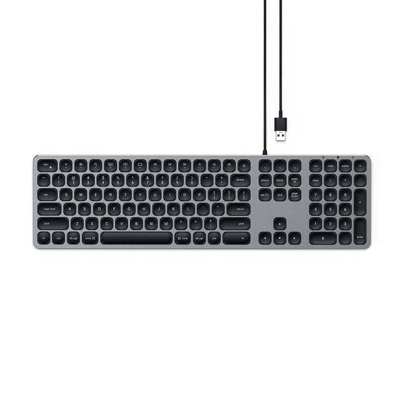 Satechi Aluminium Keyboard med USB - Space Grey