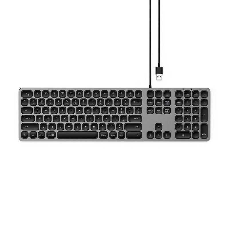 Satechi Aluminium Keyboard med USB - Space Grey