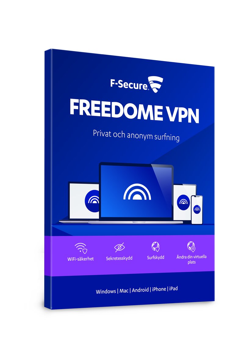 F-Secure FREEDOME VPN – 1 år / 5 enheter