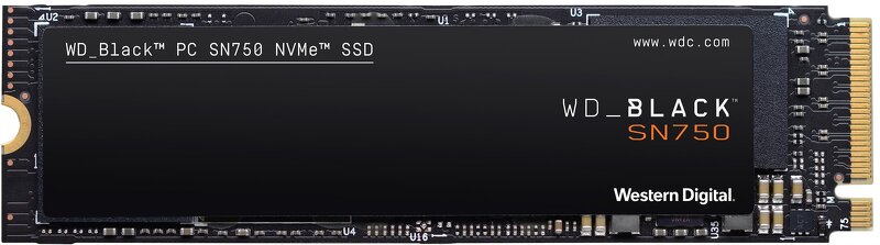 WD Black SN750 NVMe SSD 500GB M.2 (WDS500G3X0C)