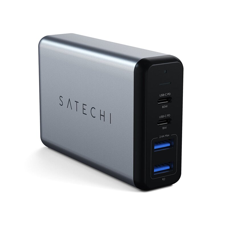 Satechi reseladdare med 2x USB-C / 2x USB-A / 75W