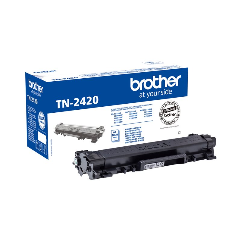 Brother TN-2420 Svart - 3000 sidor