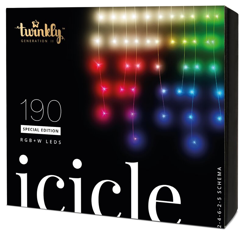 Twinkly Icicle Special Edition 190 RGB + W LEDs – Generation II