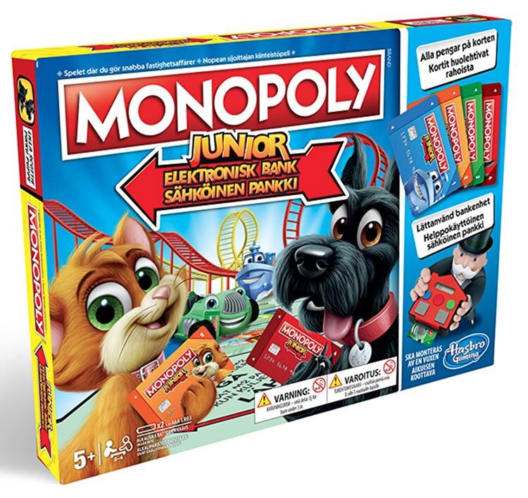 Hasbro Gaming Monopol Junior Elektronisk Bank (Sv)