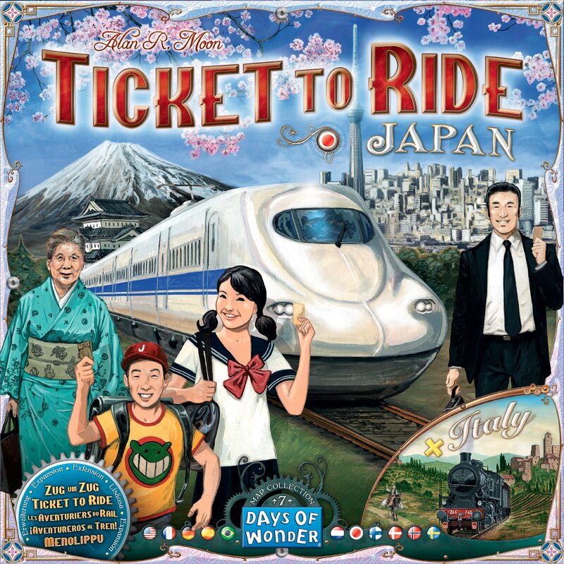 Ticket To Ride Map Collection No 7 – Japan & Italy Expansion (Nordic+Eng)