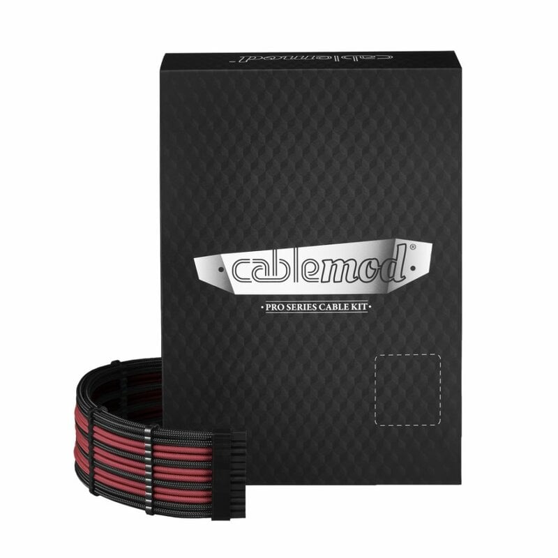 CableMod PRO ModMesh C-Series RMi RMx Cable Kit – black/blood red