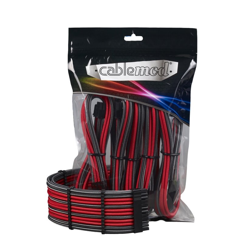 CableMod PRO ModMesh Cable Extension Kit – carbon/röd