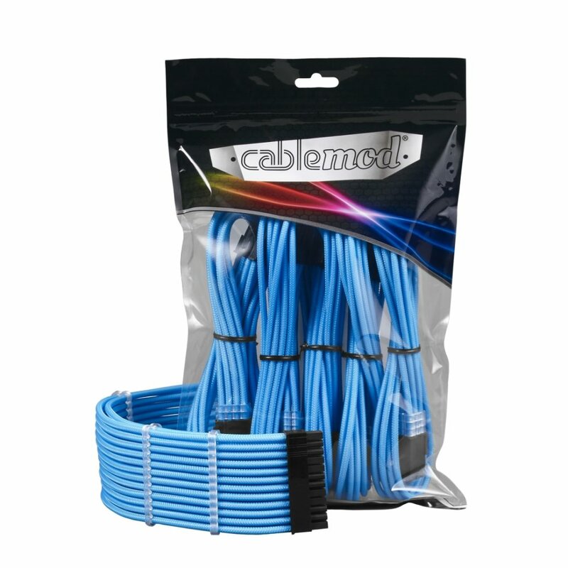 CableMod PRO ModMesh Cable Extension Kit – ljusblå
