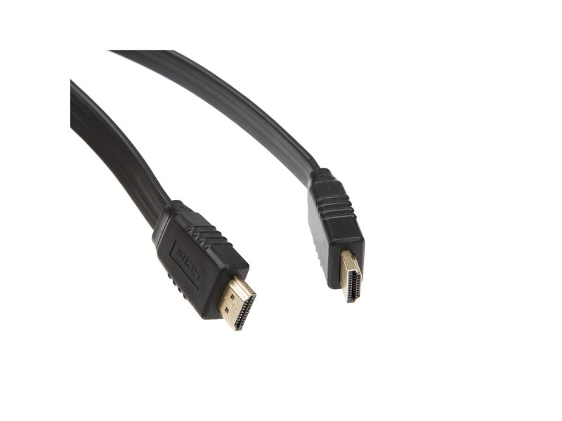 iiglo HDMI-kabel Flat / 1m – Svart
