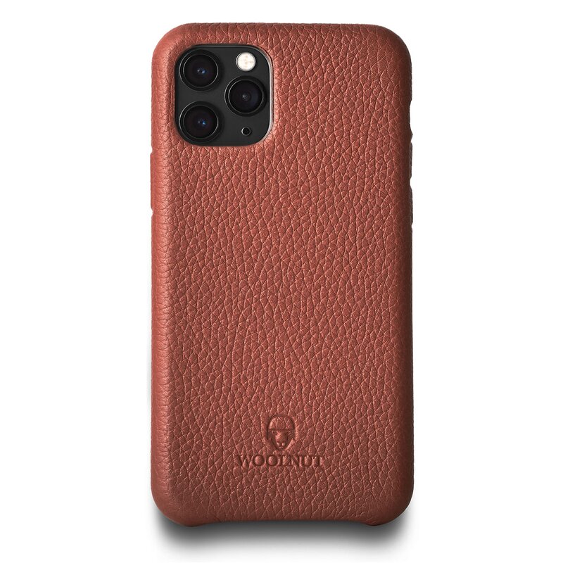 iPhone 11 Pro / Woolnut / Läderskal – Cognac-Brun