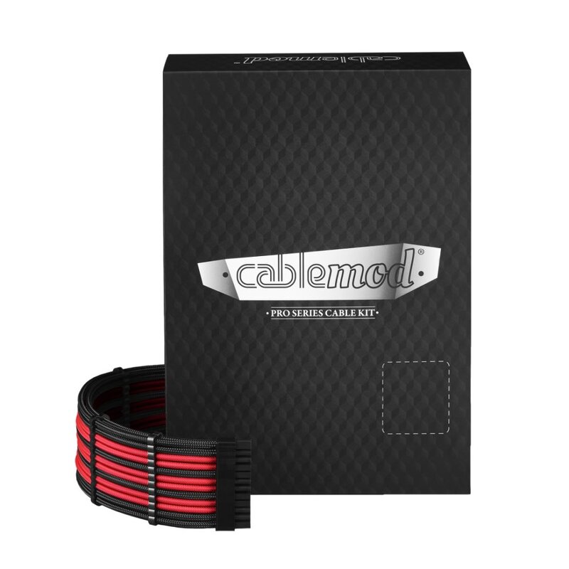 CableMod PRO ModMesh RT-Series ROG / Seasonic Cable Kit - Svart/Röd