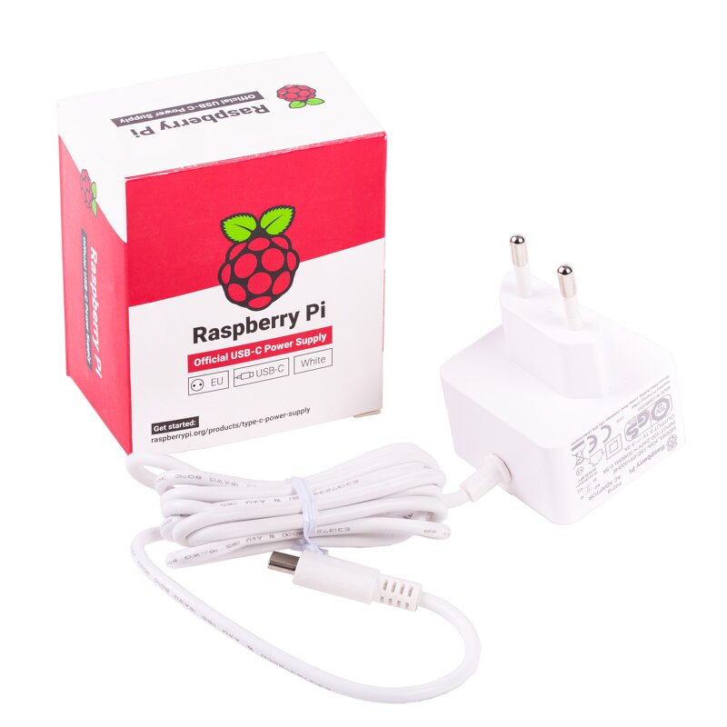 Raspberry Pi 4 Power Supply / 5.1V / 3A / USB-C – Vit