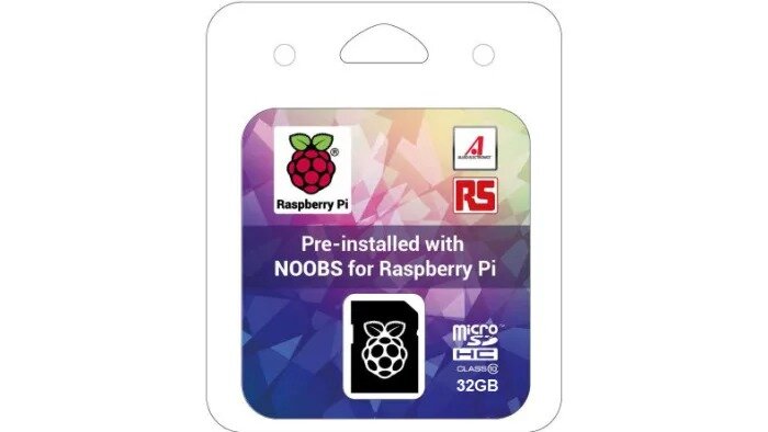 Minneskort för Pi 4 microSDHC 32GB förinstallerat med NOOBS