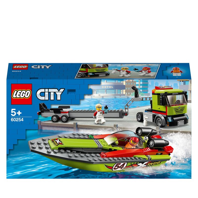 LEGO City Great Vehicles Racerbåtstransport 60254